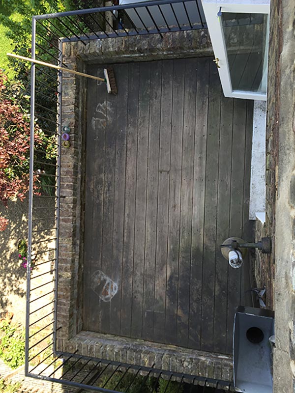 Decking before painting