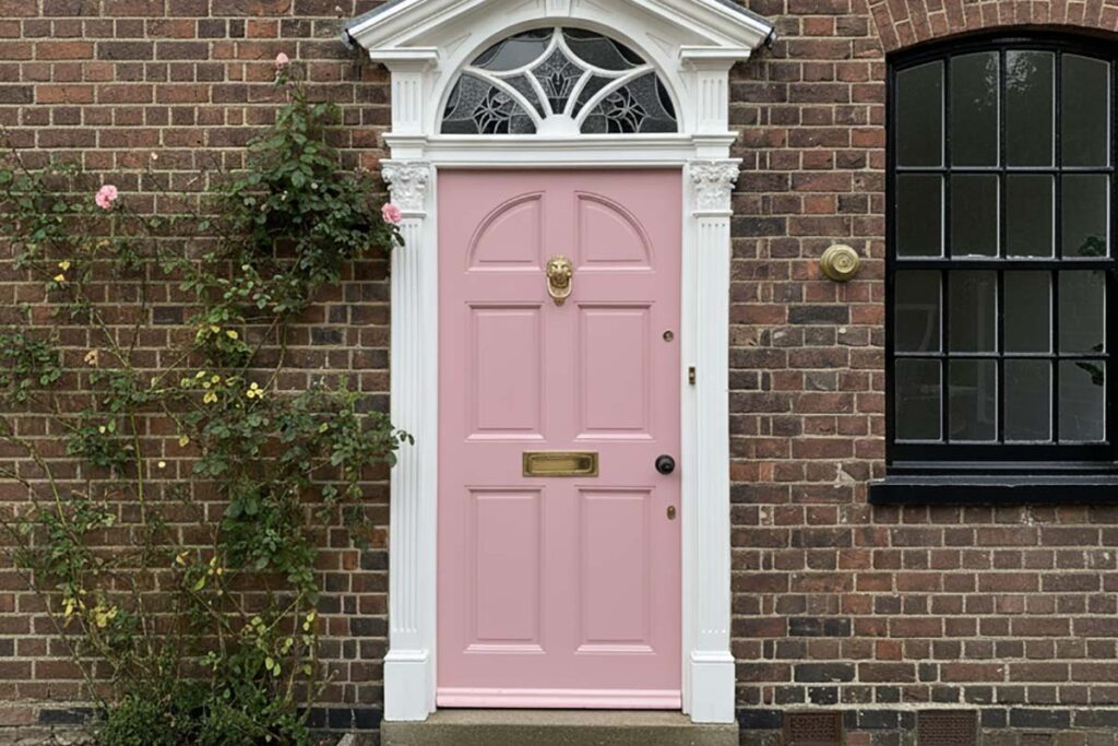 Nancy’s Blushes front door Farrow and Ball