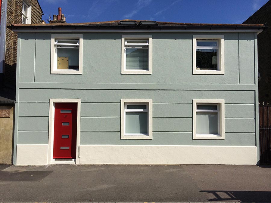 After painting exterior house in Lee