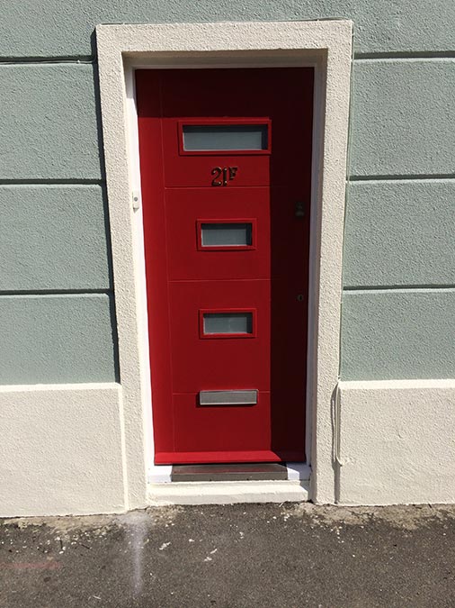 After painting front door in Lee