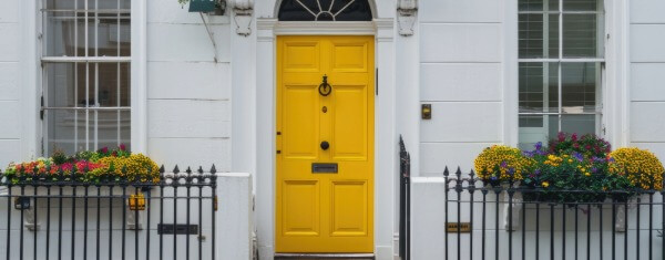 Front door Farrow & Ball painting