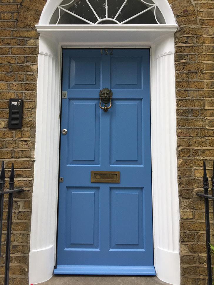 Painted front door skay